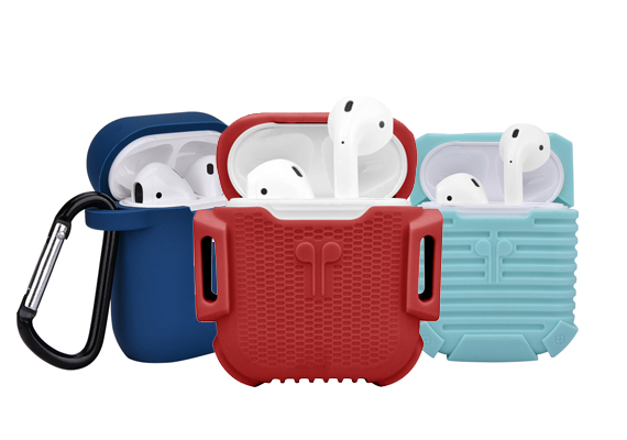 Made of quality soft silicone, scratch proof, shock proof, antiskidding and durable. Protects AirPods against bumps and drops. Anti-lost Strap included in all models.